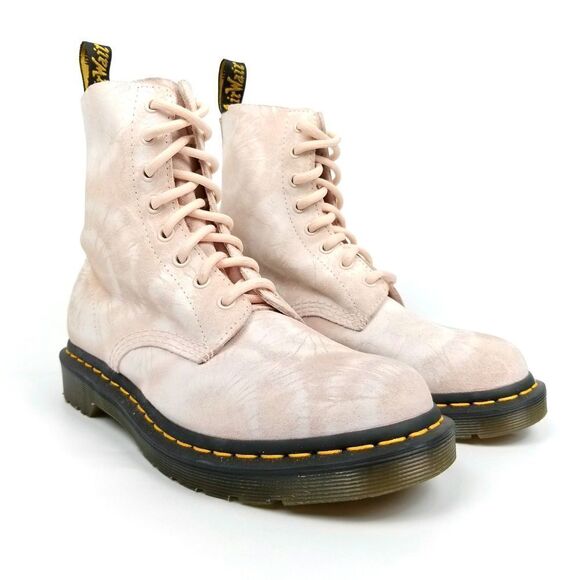 Dr. Martens 1460 Pascal Tie-Dye Suede Ankle Combat Platform Boot 8 Boho Grunge - Picture 3 of 10